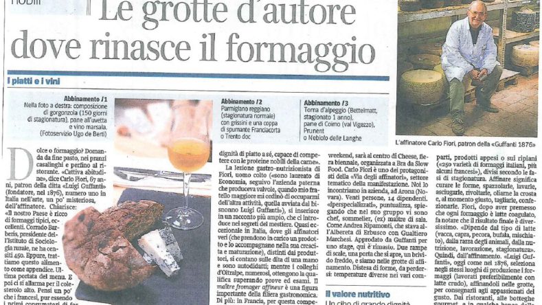 Articolo su "Il Corriere della Sera"